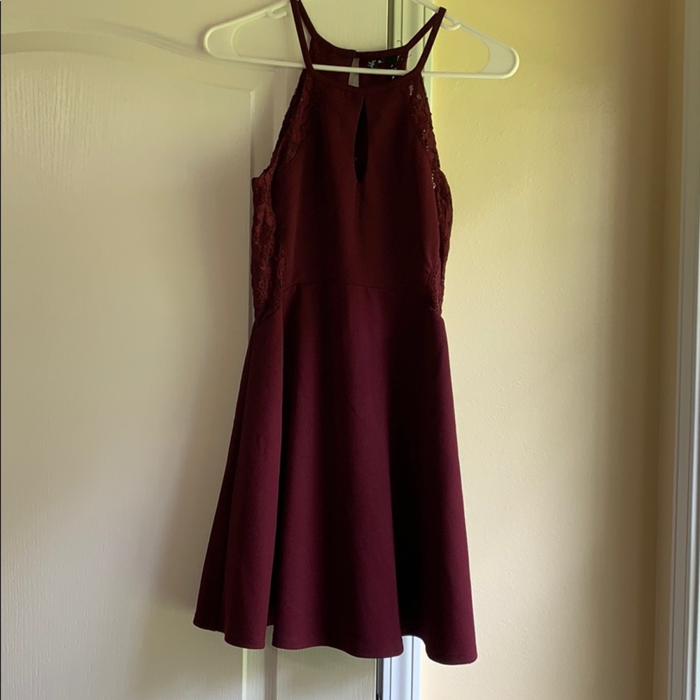 Maroon/wine colored speechless dress